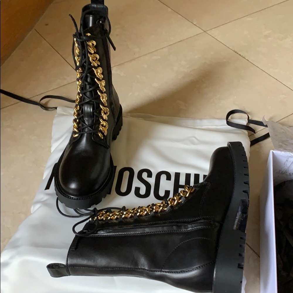 MOSCHINO X H&M Leather Boots